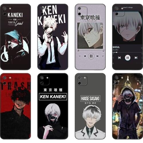 Black tpu Case For OPPO Realme C11 C20 C21 Case Back Cover Bumper japanese anime tokyo ghoul japan