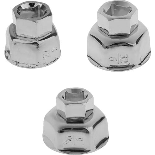 3 Pieces 27mm 32mm 36mm Oil/Fuel Filter Socket Wrench Hexagon 1/2'' Drive Cars Auto Repair