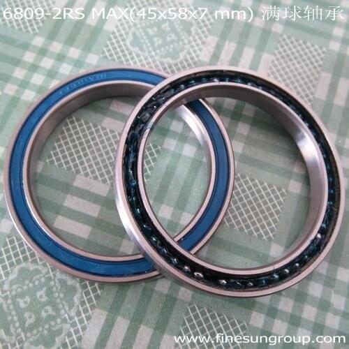 6809-2RSV MAX Bearing 45*58*7 mm (1PC) Full Balls Bicycle Frame Pivot Repair Parts 6809 2RS RSV Ball Bearing 6809-2RS Yeti sb66