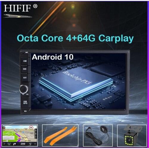 IPS DSP Android 10 4G 8 CORE car GPS 2 DIN universal stereo car radio navigation GPS head unit multimedia no DVD PLAYER 178*100