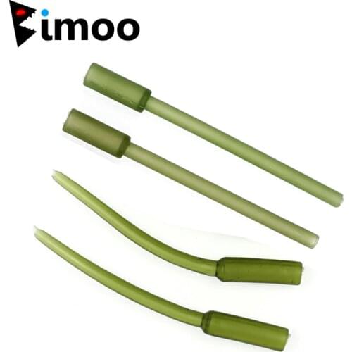 Bimoo 12PCS Soft / Hard Carp Fishing inline Sinker Insert Tube Fishing Weight Fishing Line Protective Tubes Accessories