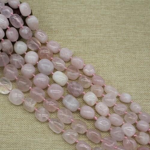 High Quality Rose Quartzs Powder Crystal Free Form Anomalous Irregular Natural Stone Beads For Jewelry Making Bracelet Earrings