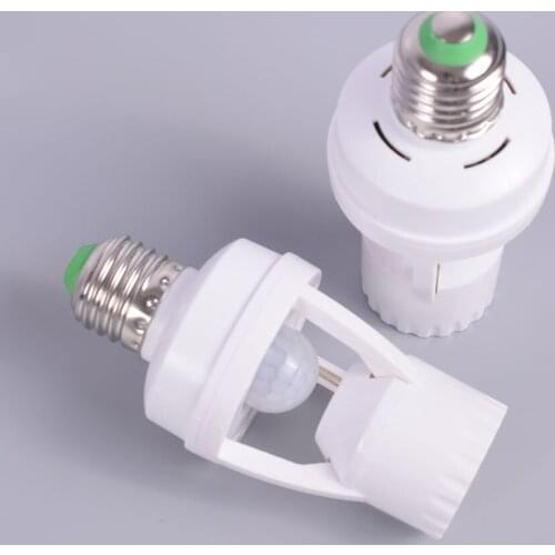 PIR Motion Sensor Convertor for Led Light E27 Lamp Socket Holder Adaptor