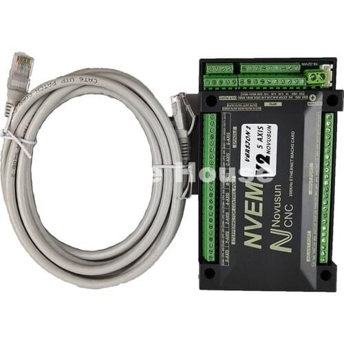 CNC Motion Controller NVEMV2.1 Upgrade 3 Axis 4 Axis 5 Axis 6 Axis Mach3 Control Card Ethernet Interface