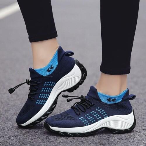 Women Casual Shoes Fashion Breathable Walking Mesh Flat Shoes Woman Platform Sneakers Women 2021 Tenis Feminino Female Shoes