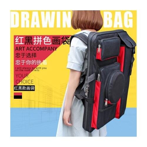 Fashion Big Zipper Art Bag 4K Large Sketch Board Art Supplies Bag Waterproof Drawing Bag Artist