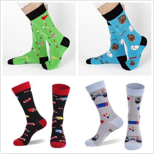 Wholesale Price Mens Socks Fashion Casual Letters Autumn Winter Cotton Socks Best Gift Global Drop Shipping
