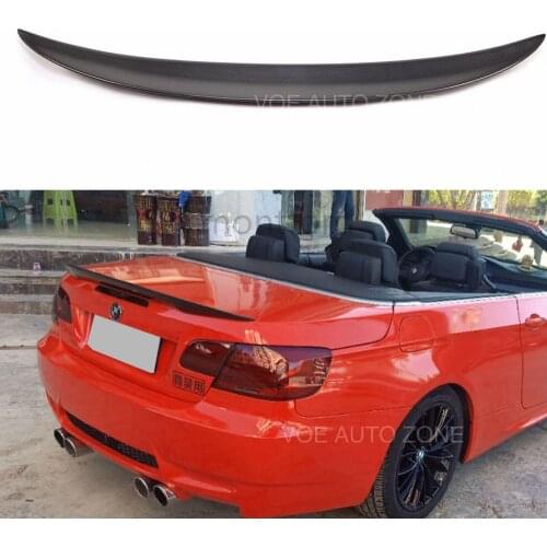 P Style Carbon Fiber Rear Roof Spoiler Trunk Lip Wing For BMW 3 Series E93 325i 328i 330i 335i 2-Door Convertible E93 2007-2013