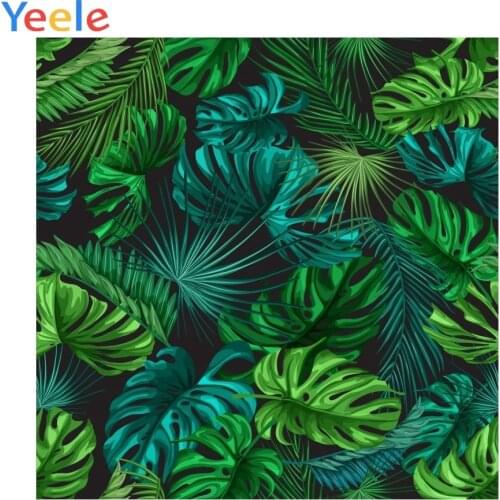 Tropical Palm Leaves Green Leaf Background Jungle Party Decoration Photography Backdrop for Photo Studio Photobooth Photocall
