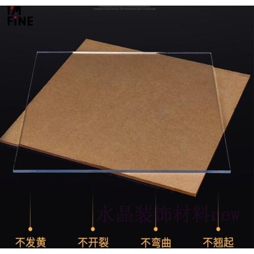 1mm Thickness Acrylic Clear Perspex Sheet Cut Plastic Transparent Board Perspex Panel Durable Doors And Signage Decor