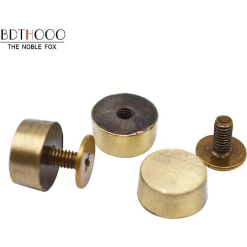 10Pcs 1cm Bag Bottom studs rivets for Leather Buttons Screw for Clothes Shoes Bags Hardware Belt Accessories for Bag Feet Screw