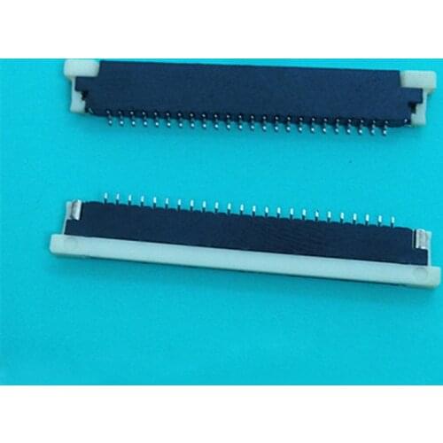 10pcs Notebook Keyboard Line Socket FPC Connector 1.0 Pitch FPC Cable Socket 25 Pin SMT Drawer Type Thickness 2.0mm