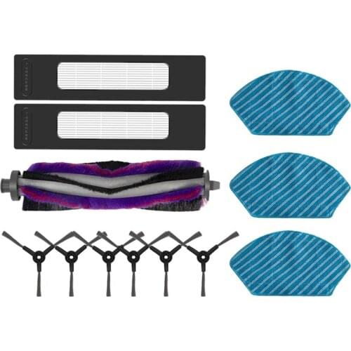 12 Pcs Replacement Parts For Midea M7 I10 M71CN Robotic Vacuum Cleaner Roller Brush Filter Mop Cloth Accessory Kit