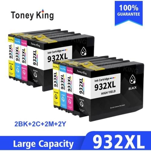 2 Set Compatible for HP 932 933 933XL Ink Cartridge for HP Officejet 6100 6600 6700 7110 7610 7612 7510 7512 Printer