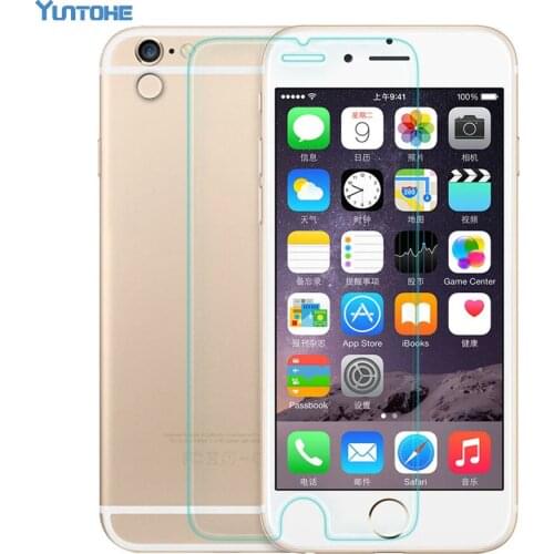 200pcs/lot Front+Back 2.5D Tempered Glass For iPhone 6 4.7 Inch 0.33MM 9H Screen Protector Protective Film