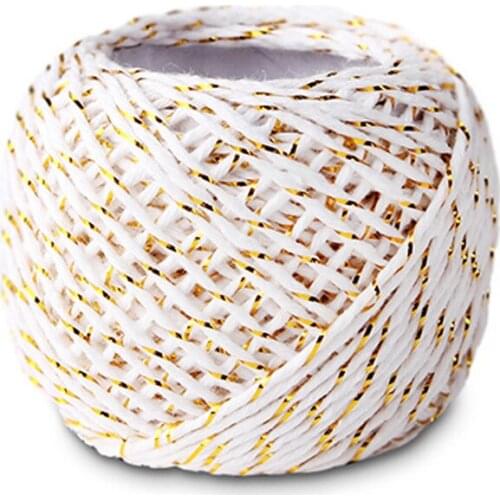 3 Rolls=60m Natural Floral String Rope for Paper Gifts Box Craft Wedding Birthday Party Tags Wrap Decoration Party Supplies