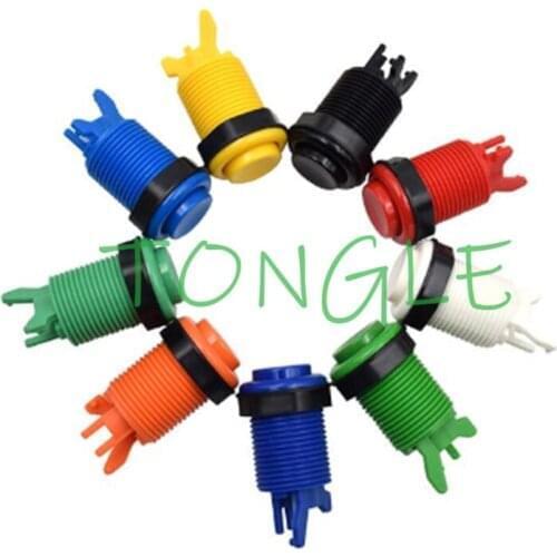 400Pcs 2019 New Color Orange Push Button Purple Happ American Style Long No MicroSwitch for Multi Arcade MAME Jamma Game
