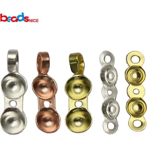 Beadsnice 925 sterling silver jewelry clasps shell crimps bead tip for beads jewelry finding unique jewelry claps ID3759
