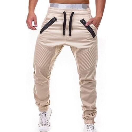 Cargo Men pants Casual sport Joggers Pants Solid Thin Cargo Sweatpants Multi-pocket Hip Hop Harem Pencil Pants Trousers