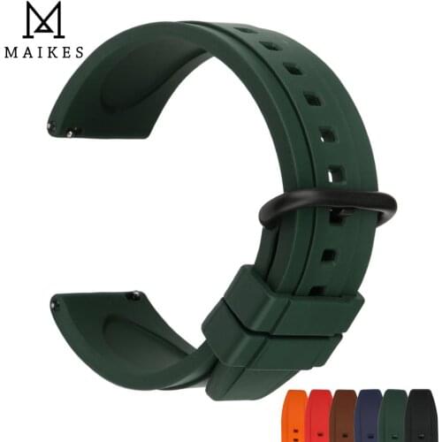 Quick Release Watch bands 20mm 22mm Watch Accessories Sport Rubber Watch Strap Case For Seiko Citizen Tissot Watchband Bracelet