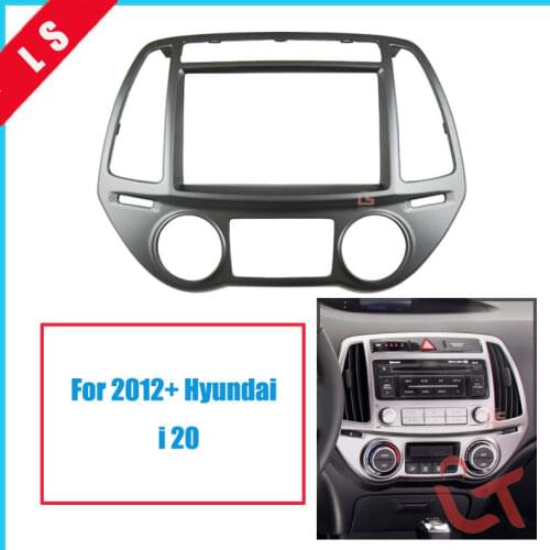 Double Din Car refitting DVD frame,panel,Dash Kit,Fascia,Radio Frame,Audio frame for 2012 HYUNDAI i-20 I20 i 20, 2DIN (Auto AC)