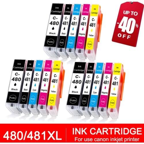FUN printing 480 481 compatible ink cartridge for canon printer PIXMA TS704 TR7540 TR8540 TS6140 TS8140 TS9140 TS9540 TS9541C