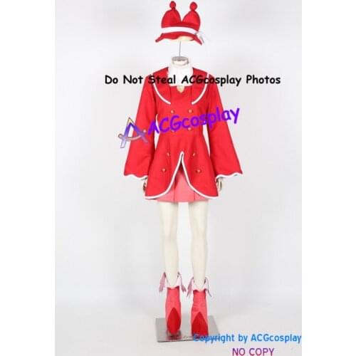 Fushigi boshi No Futago Hime Gyu Fine red Cosplay Costume incl boots covers and hat acgcosplay costume