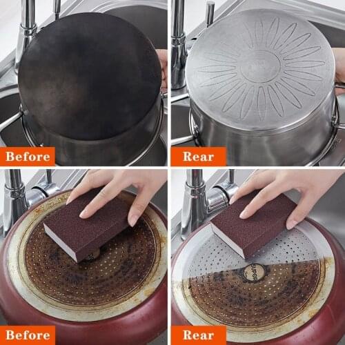 QDRR Sponge Magic Eraser for Kitchen Strong Rust Cleaning Cotton Kitchen Gadget Accessories Descaling Clean Rub Pot Kitchen Tool