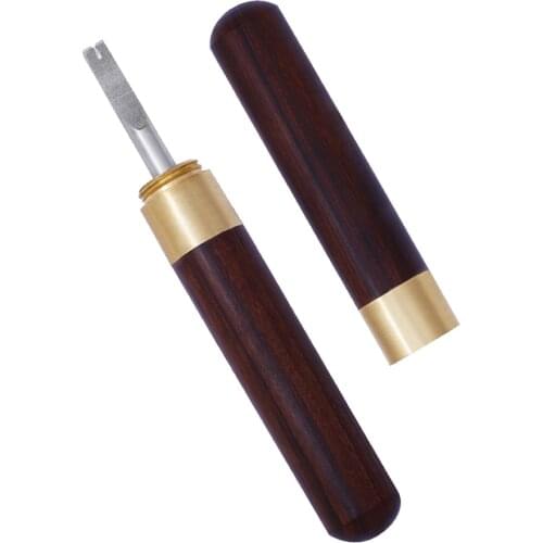 KAOBUY Wood Handle Leather Edge Beveler Skiving Beveling Knife Leathercraft Knife DIY Leather Craft Tools For Thick Leather