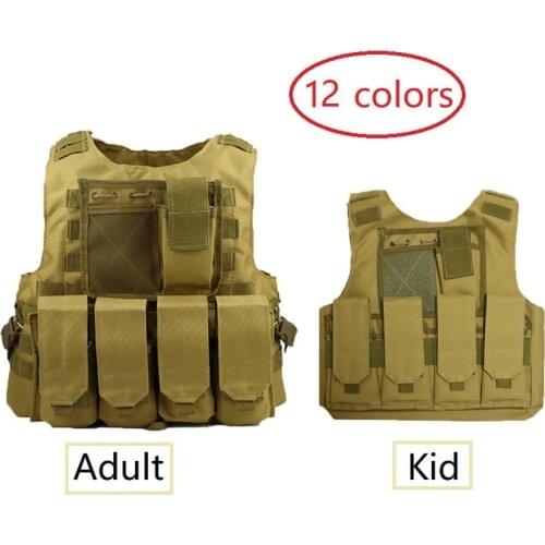 Men Parent-child Children Vest Hunting Clothes Kids Boy Girl Military Combat Army Tactical Uniform Jungle Airsoft Vests Clothing