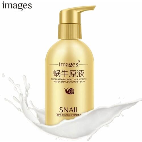 IMAGES Skin Whitening Cream for Body Lotion Bottle Whitening Moisturizing Firming Skin Snail Snow White Lotion Remove Cutin 200G