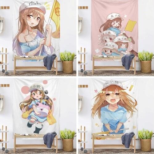 Hanging Cloth Background Fabric Girl Room Decoration Dormitory Bedroom Anime Tapestry Kawaii Room Decor Decoration Mural Tapiz