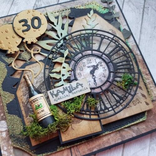 Retro Circular Clocks Metal Cutting Dies Stencils DIY Scrapbooking Decorative New Cutting Dies for 2021 Embossing Paper Cards