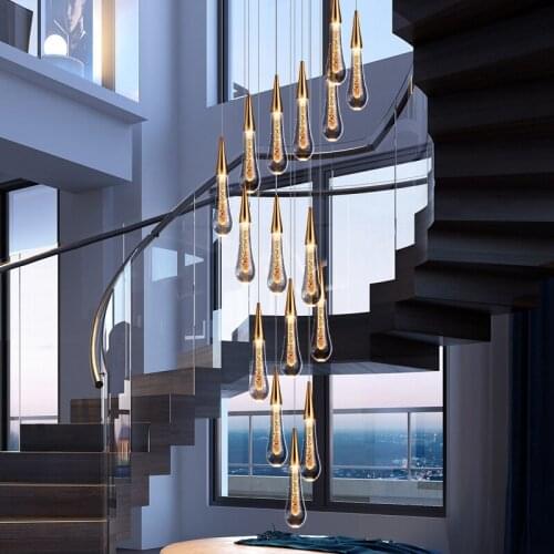 Modern LED Pendant Lights Lighting Living Room Villa Indoor Lighting Art Decor Crystal Hanging Lamps Kitchen Loft Pendant Lamp