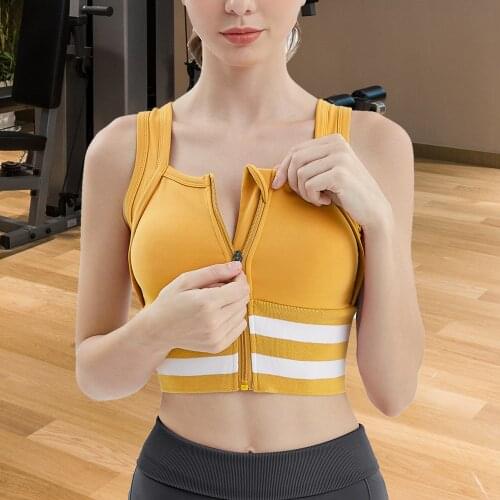 Fitness Sports Bra Pad Women Breathable Push Up Yoga Tank Top Seamless High Stretch Gym Shockproof Run Energy Underwear
