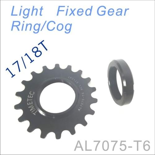 Light fixed gear ring cog alloy materials 17T Fixie Bike Chain Rings Single Speed Bike Wheel Sprocket
