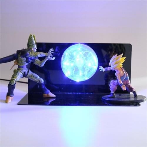 DBZ 3D LED Lamp Son Goku Gohan Cell Luminaria DBZ Kids Baby Night Light Bedroom Bedside Decorative Table Lamp for Children