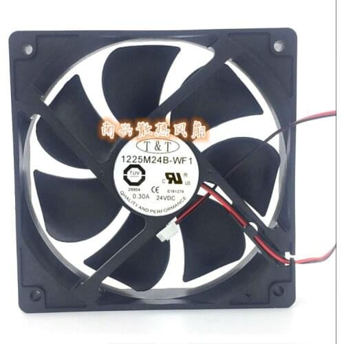 T&T 1225M24B-WF1 DC 24V 0.3A 120x120x25mm Server Cooling Fan