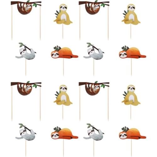 Birthday Cake Toppers Sloth Shape Birthday Party Cake Decoration Lazy Cancer Patient Cute Sloth Private House Cake Decoration