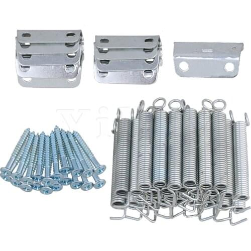 Yibuy Metal Tremolo Bridge Claws & Springs & Mounting Screws Electric Guitar Parts Pack of 10