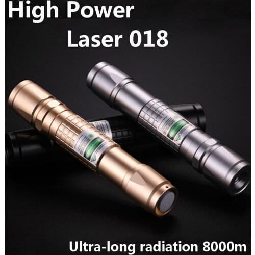 Green laser pointer 532nm 5mW high-power laser sight with super far radiation 8000m adjustable focus 2 in 1 laser USB charger