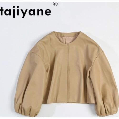 Tajiyane Real Leather Clothes for Women Ladies Genuine Sheepskin Coat Oversize Jackets Woman Cloth Korean Veste Femme TN2057