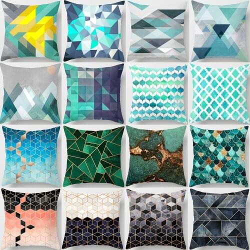 1pcs 45*45cm Simple Abstract Geometric Home Decorative Pillowcase Fashion Colorful Sofa Bedroom Pillow Case
