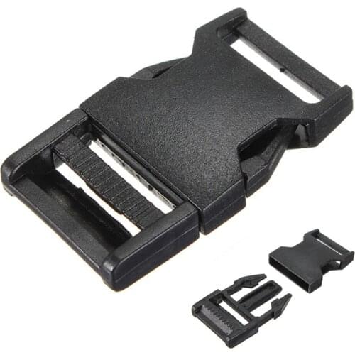 10pcs plastic buckles clips paracord for paracord bracelet black strap clasp