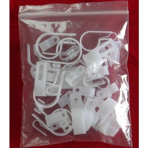 50piece/lot nylon cable clamps R type 1/8R,1/2R,1/4R.3/8R,3/4R.1R mixed package
