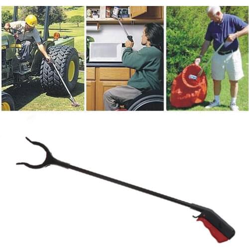 55cm Long Arm Litter Picker Rubbish Debris Picker Reaching Tool Grabber Up to 400g Black Pick Up Tools Reachers