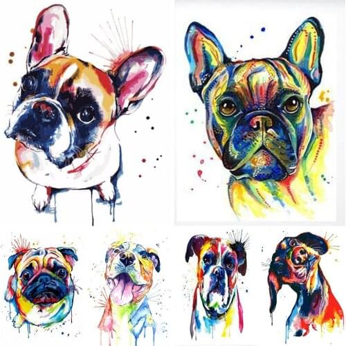 Muxun DIY Diamond Painting Dog Lovely Dog Cross Stitch Kit Needlework Diamond Painting Home Decorati Wall Painting Holiday Gift