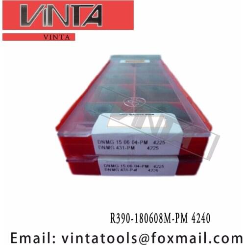 Free shipping high quality R390-180608M-PM 4240 cnc carbide milling inserts