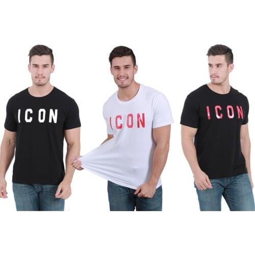 DSQICOND2 Brand Summer ICON Letter Cotton Soft Slim Tshirt Tops Tee for Men Women Mesh Baseball Cap Snapback Outdoor Dad Hat Set