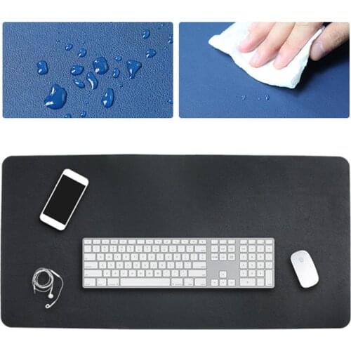 80X40CM Both Sides Two Colors PU leather Mouse Pad Mat Large Office Gaming Desk Mat